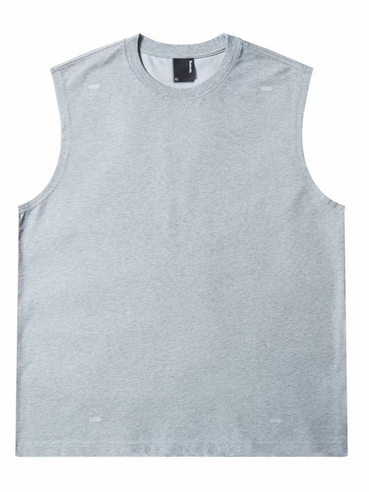 Sweat Reactive Leopard Print Tank- Grey