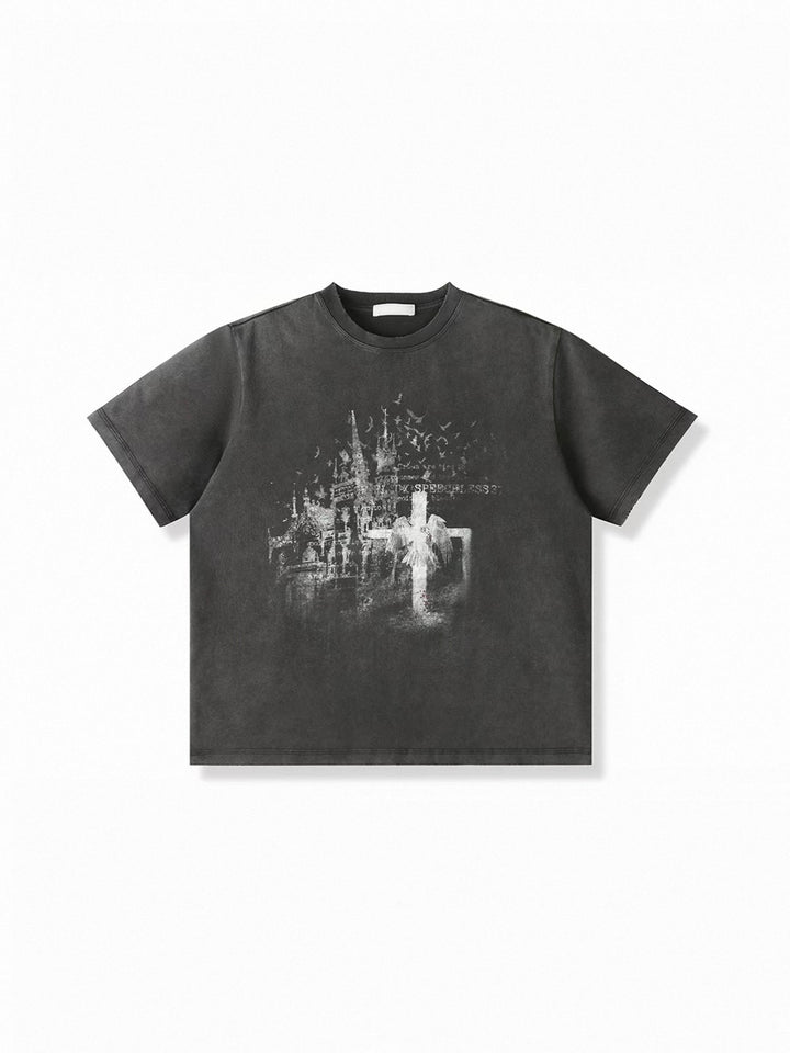 Silence Of The Crows T-shirt-Black