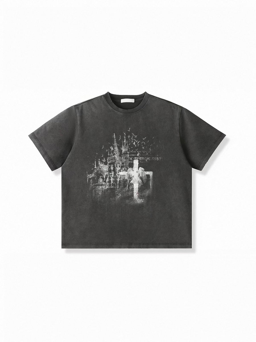Silence Of The Crows T-shirt-Black